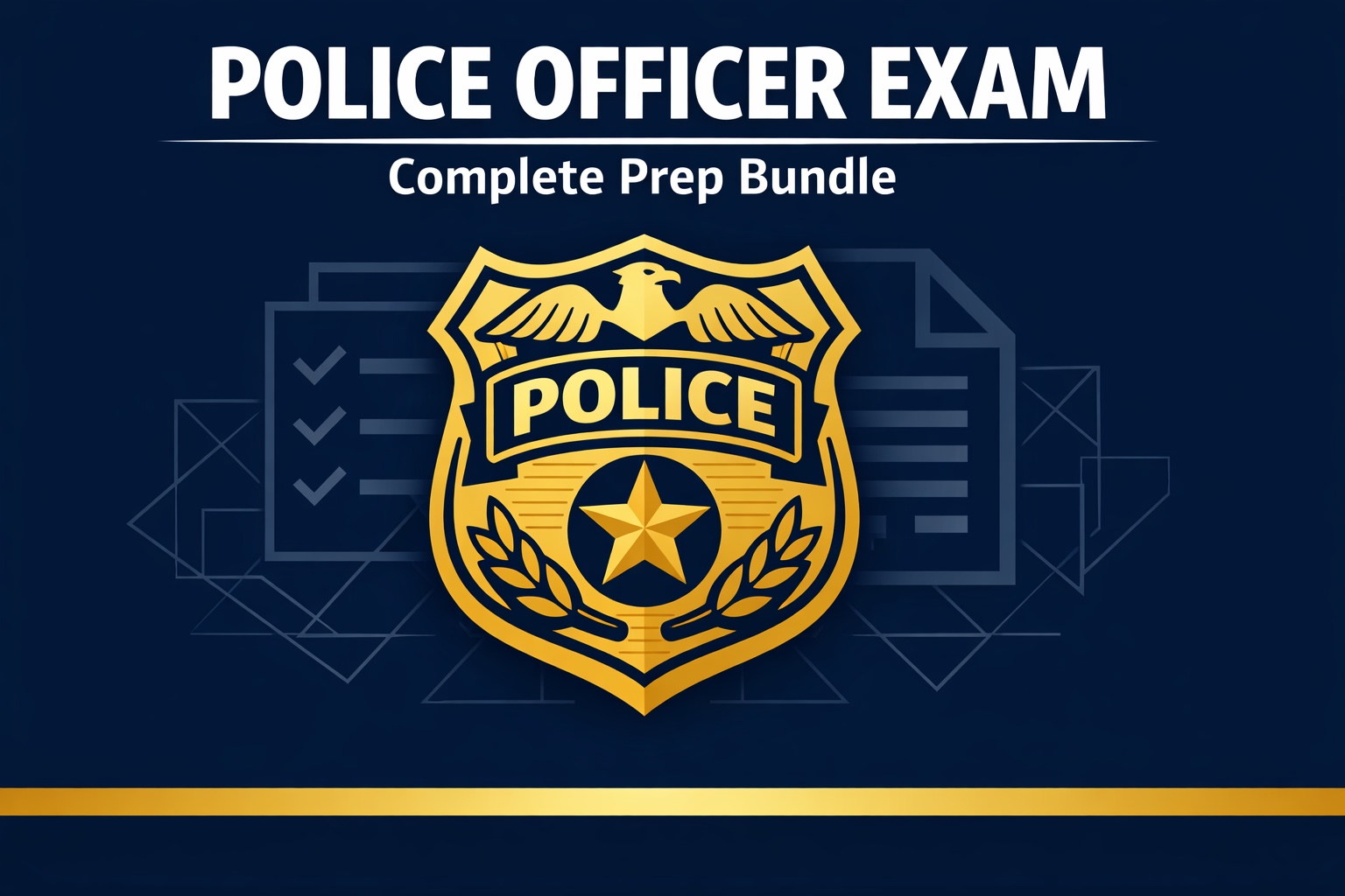 Police Officer Exam Prep Bundle cover